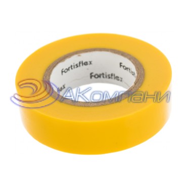 Изолента ПВХ Желтая, 19x0.15х20, 71232