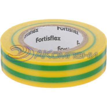 Изолента ПВХ Желто-зеленая, 19x0.15х20, 71237