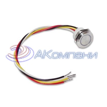 КАВ2-19-Б Кнопка антивандальная (с фиксацией) с белой подсветкой 19мм (Энергомаш)