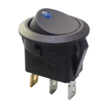 Клавишный переключатель KCD1-8-101EN, 3с (777d) черный