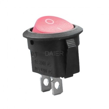 Клавишный переключатель KCD1-8-101, 2с (777) красный