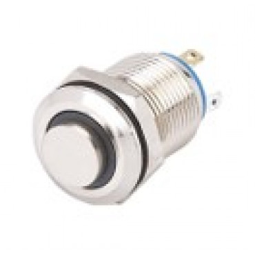 Антивандальная кнопка Sc-985, 4c, d=12мм 12V С подсветкой, красный