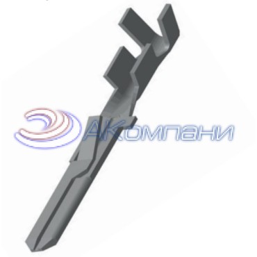 КДПА.757474.002-01 (392-01) Наконечник штыревой 2,8мм, сечение 0,5-1мм2 с монтажным усиком