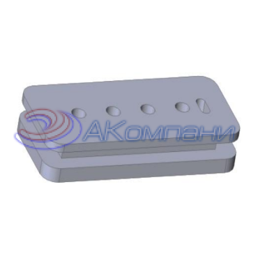 Кабельный ввод (под прямоугольное окно 22х5 мм, с 5 отверстиями под провода сечением 0,5 мм.кв.) КР-128