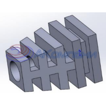 Кабельный ввод (под прямоугольное окно 8х8 мм, внутр. диаметр 5 мм) КР-126