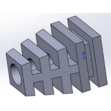 Кабельный ввод (под прямоугольное окно 8х8 мм, внутр. диаметр 5 мм) КР-126