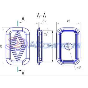 Втулка переходная для дверей а/м "Рено", "Ниссан" и "Лада" КР-214
