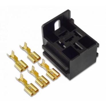 Колодка реле с контактами (5шт-6,3мм) КРК5