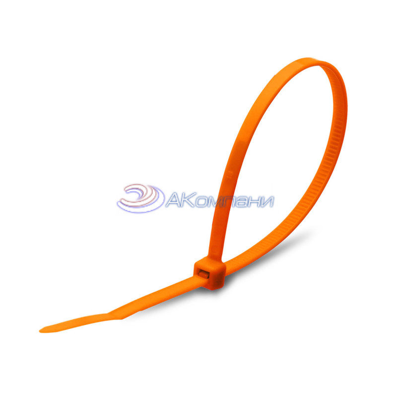Кабельная стяжка нейлоновая плавающая оранжевая КСС "Float" 5х200
