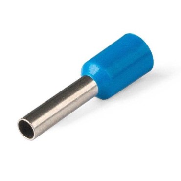 Наконечник штыревой втулочный изолированный, одинарный "КВТ" НШВИ 2.5–12 (КВТ)