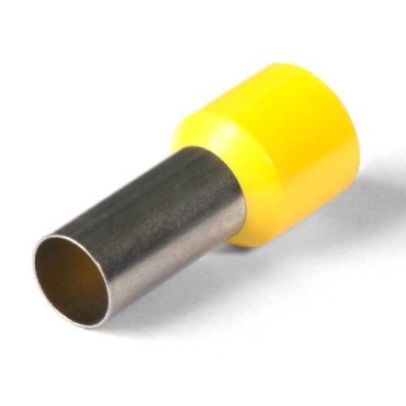 Наконечник штыревой втулочный изолированный, одинарный "КВТ" НШВИ 25–16 (КВТ)