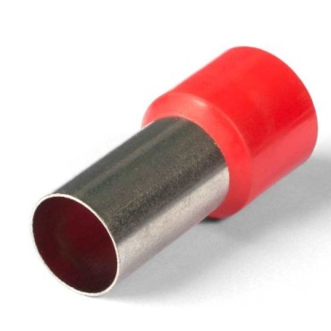 Наконечник штыревой втулочный изолированный, одинарный "КВТ" НШВИ 95–25 (КВТ)