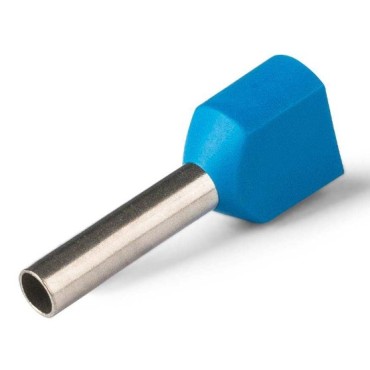 Наконечник штыревой втулочный изолированный, двойной "КВТ" НШВИ(2) 2.5-13 (КВТ)