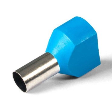 Наконечник штыревой втулочный изолированный, двойной "КВТ" НШВИ(2) 16-14 (КВТ)