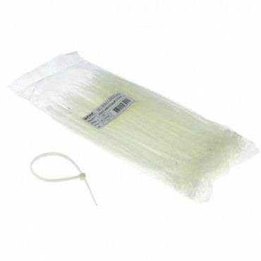 Хомут EKF Basic нейлоновый белый 4,8х200мм, 100шт/упак plc-c-4.8x200