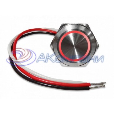 РЕГТАЙМ9-К Реле времени с антивандальной кнопкой и красной подсветкой 12/24V (Энергомаш)