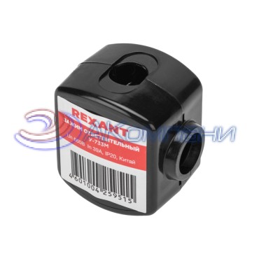 Зажим ответвительный У-733М (16-35/1,5-10 мм²) IP20 (сжим, орех) REXANT