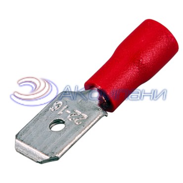 Клемма плоская изолированная РПи-п 1.5-(6.3)/РпИп 1,25-6-0,8 штекер 6.3 мм 0.5-1.5 мм² красная REXANT