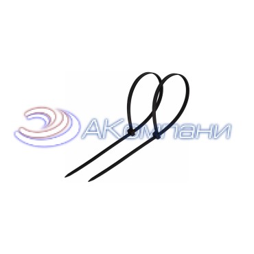 Нейлоновая стяжка кабельная 100x2,5мм, черная (100 шт/уп) REXANT 07-0101