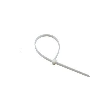 Нейлоновая стяжка кабельная 300x7,6мм, белая (100 шт/уп) REXANT 07-0302