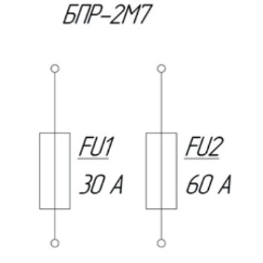 БПР-2М7 Ф5.3722.005-09 Блок предохранителей тип Норма, 30А-60А