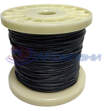 Провод гибкий силиконовый 20AWG, 0,5 мм2, 100м черный