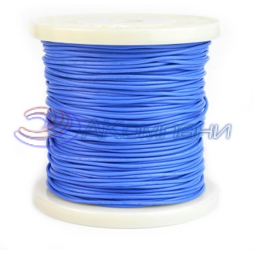 Провод гибкий силиконовый 20AWG, 0,5 мм2, 100м синий