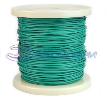 Провод гибкий силиконовый 20AWG, 0,5 мм2, 100м зеленый