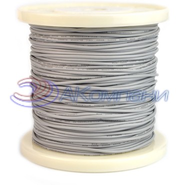 Провод гибкий силиконовый 20AWG, 0,5 мм2, 100м серый