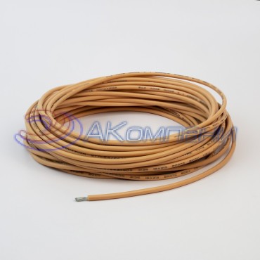Провод гибкий силиконовый 30AWG, 0,05 мм2, 10м оранжевый