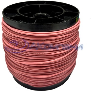 Провод гибкий силиконовый 20AWG, 0,5 мм2, 100м розовый