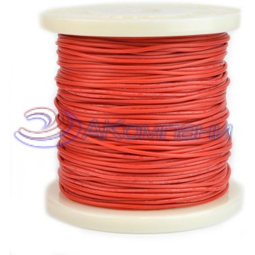 Провод гибкий силиконовый 20AWG, 0,5 мм2, 100м красный
