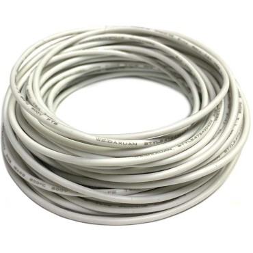 Провод силиконовый медный луженый 14AWG, 2,08 мм2, 1м белый