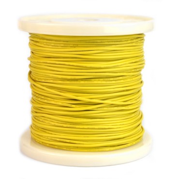 Провод гибкий силиконовый 22AWG, 0,35 мм2, 10м желтый