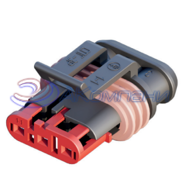 Ф5.3723.018 СПГ-2В Вилка прямоугольная 2 контакта (аналог TE 282104-1)