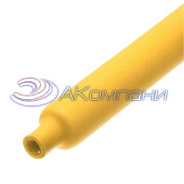 Трубка термоусадочная ТТК(3:1)-12/4 желтая 102415 (КВТ)