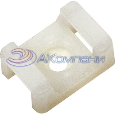 Площадка ПМ под винт IEK, белая 22х16х4мм, 100 шт. UHP33-22-16-4-100-K01