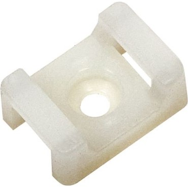 Площадка ПМ под винт IEK, белая 22х16х4мм, 100 шт. UHP33-22-16-4-100-K01